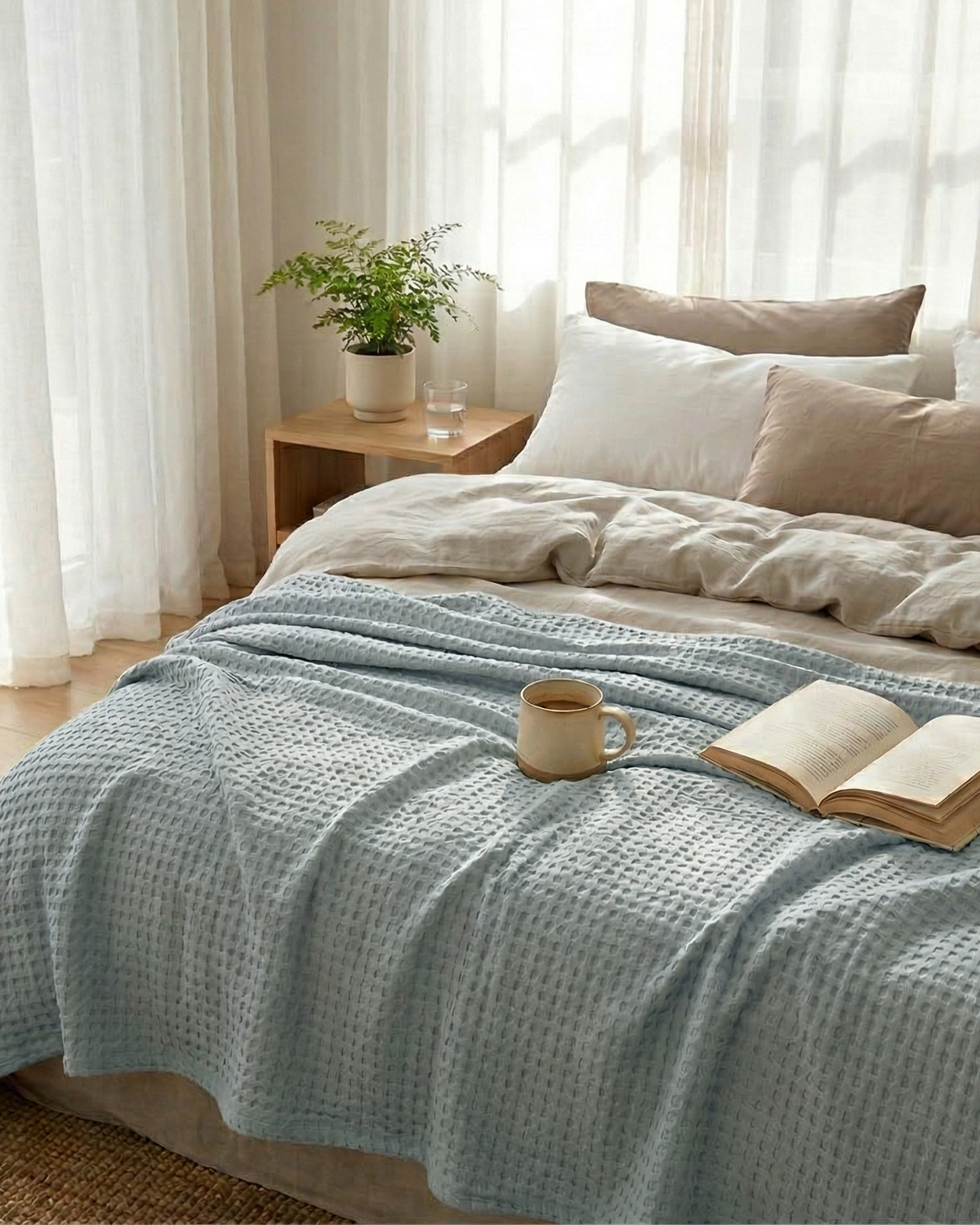 The Boreal Waffle Blanket