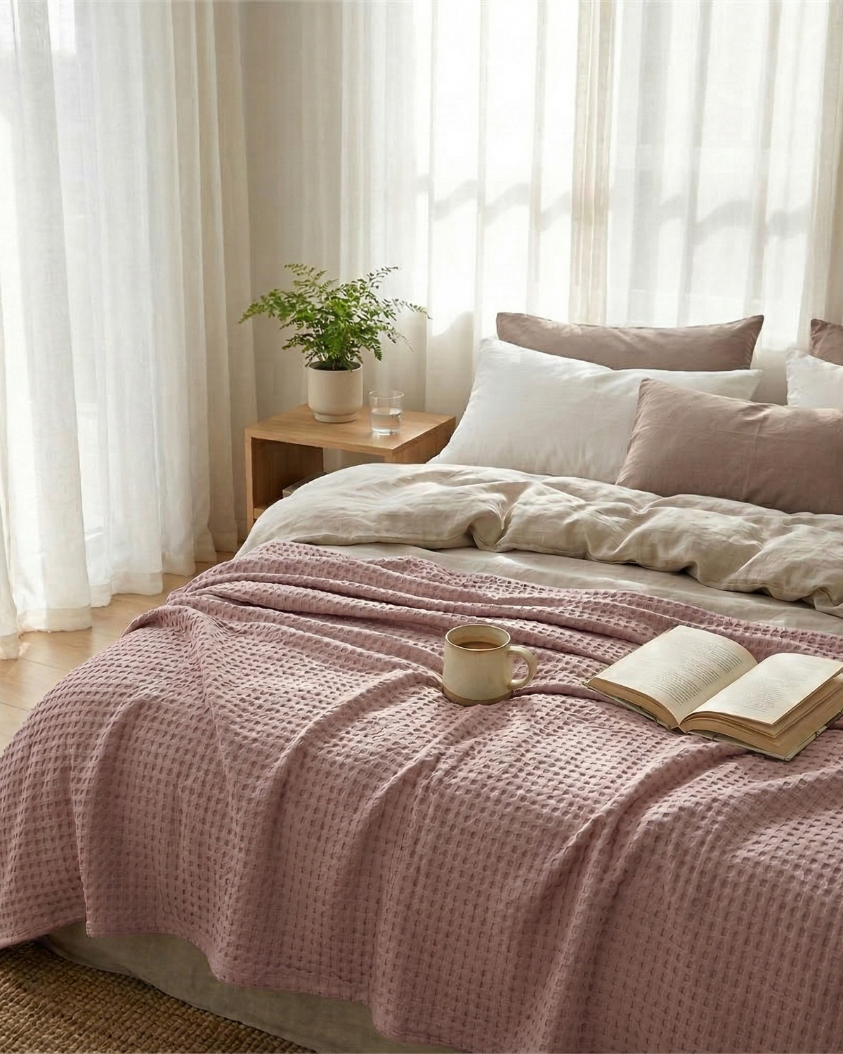 The Boreal Waffle Blanket
