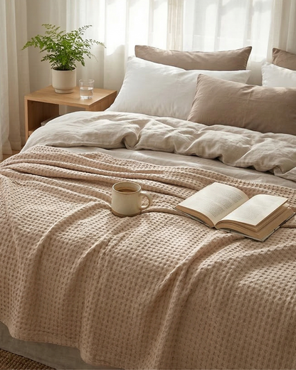 The Boreal Waffle Blanket