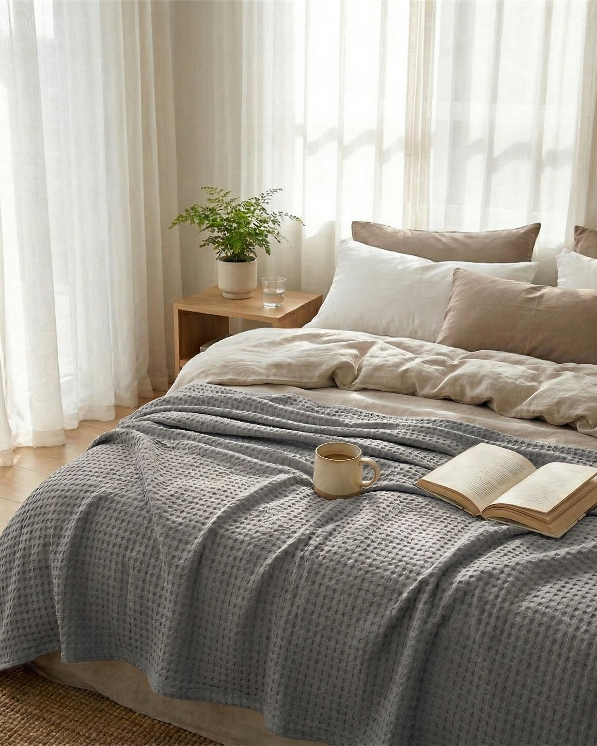 The Boreal Waffle Blanket