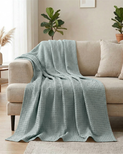 The Boreal Waffle Blanket