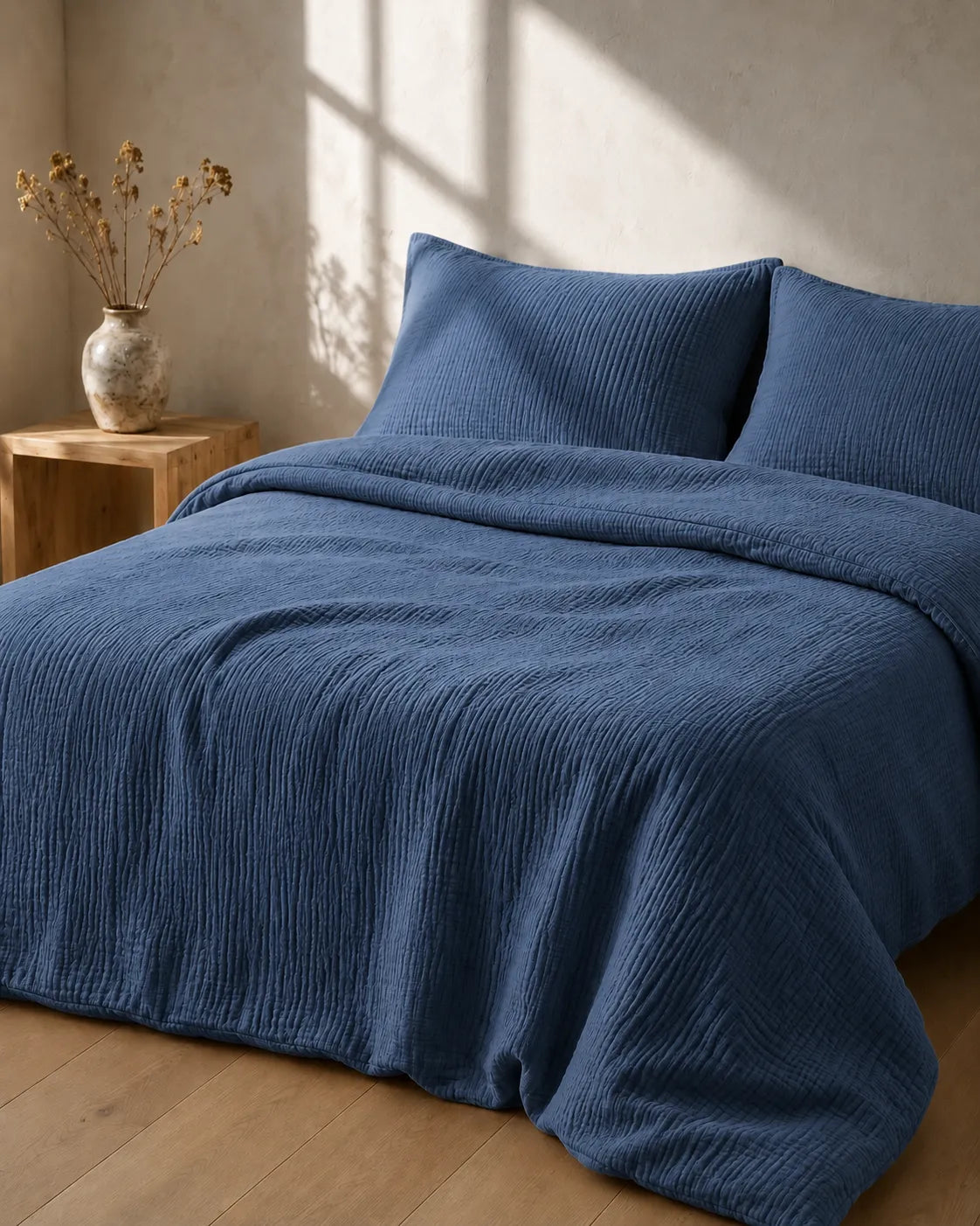 The Boreal Muslin Bed Set – 4-Piece
