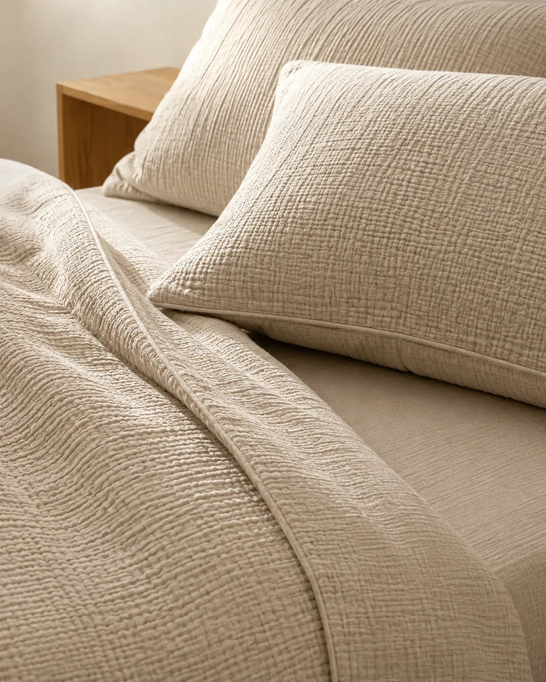 The Boreal Muslin Bed Set – 4-Piece
