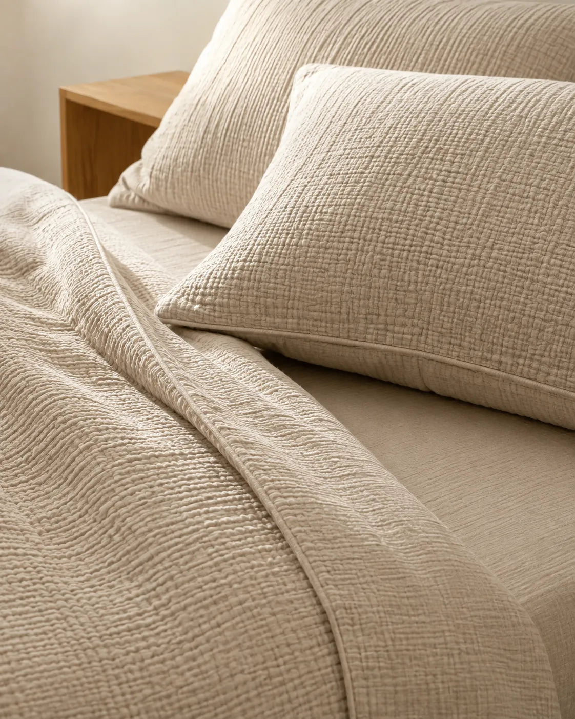 The Boreal Muslin Bed Set – 4-Piece