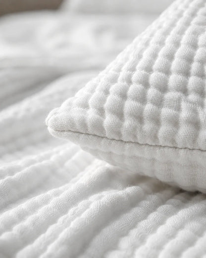 The Boreal Muslin Bed Set – 4-Piece