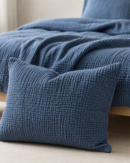 The Boreal Muslin Bed Set – 4-Piece