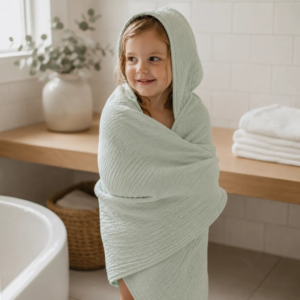 The Boreal Muslin Hooded Towel