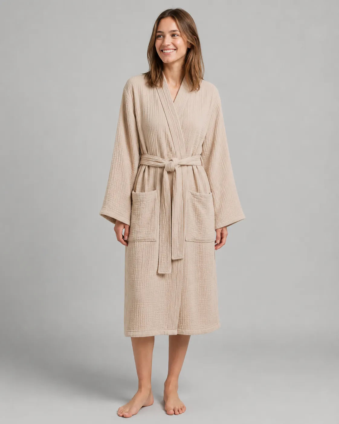 The Boreal All-Season Muslin Bathrobe