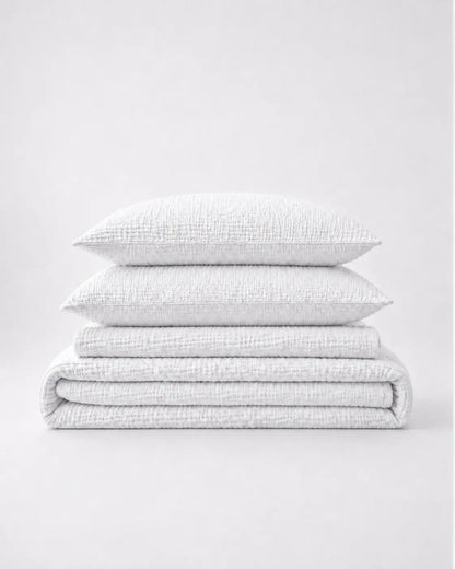 The Boreal Muslin Bed Set – 4-Piece