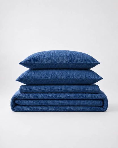 The Boreal Muslin Bed Set – 4-Piece