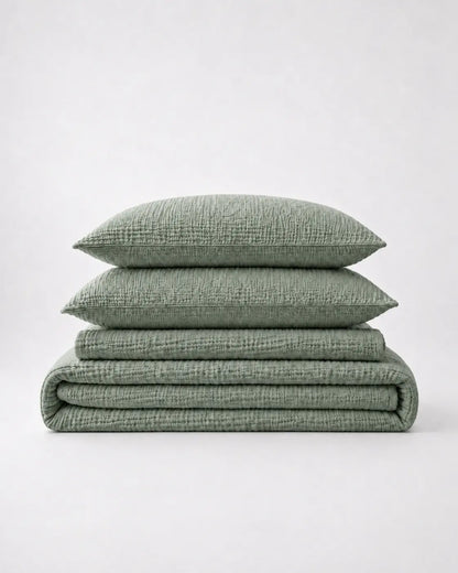 The Boreal Muslin Bed Set – 4-Piece