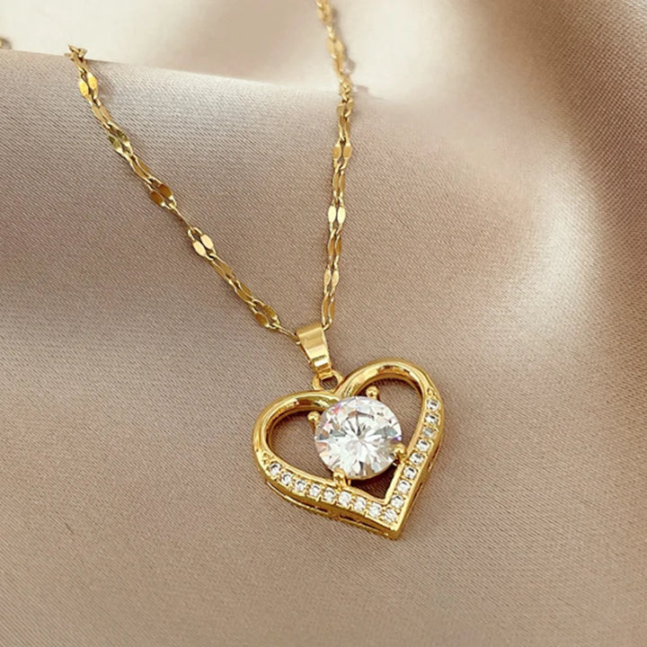 HeartGem Pendant Necklace