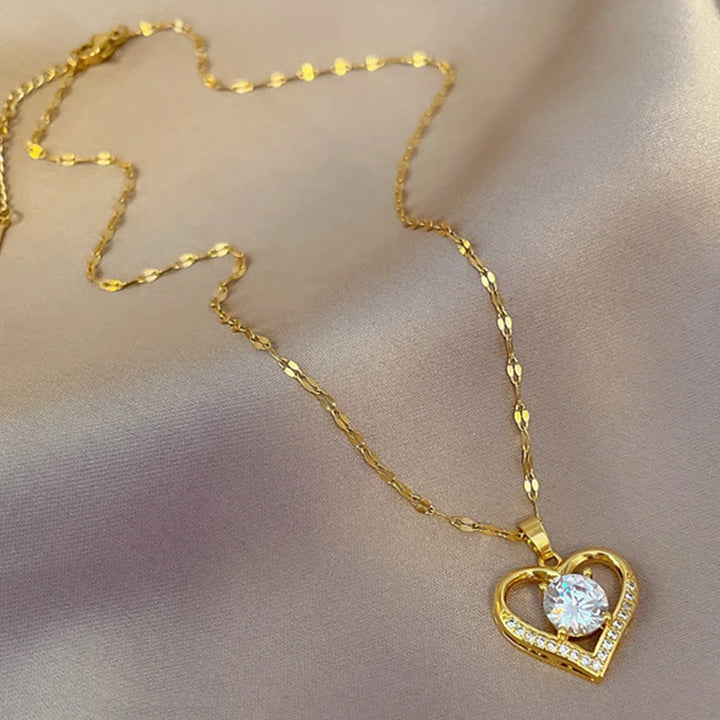 HeartGem Pendant Necklace