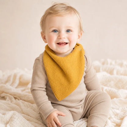 The Boreal Muslin Baby Bibs