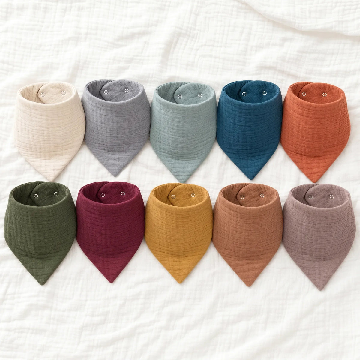 The Boreal Muslin Baby Bibs