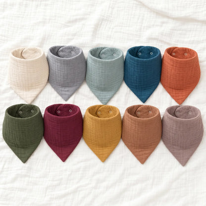 The Boreal Muslin Baby Bibs