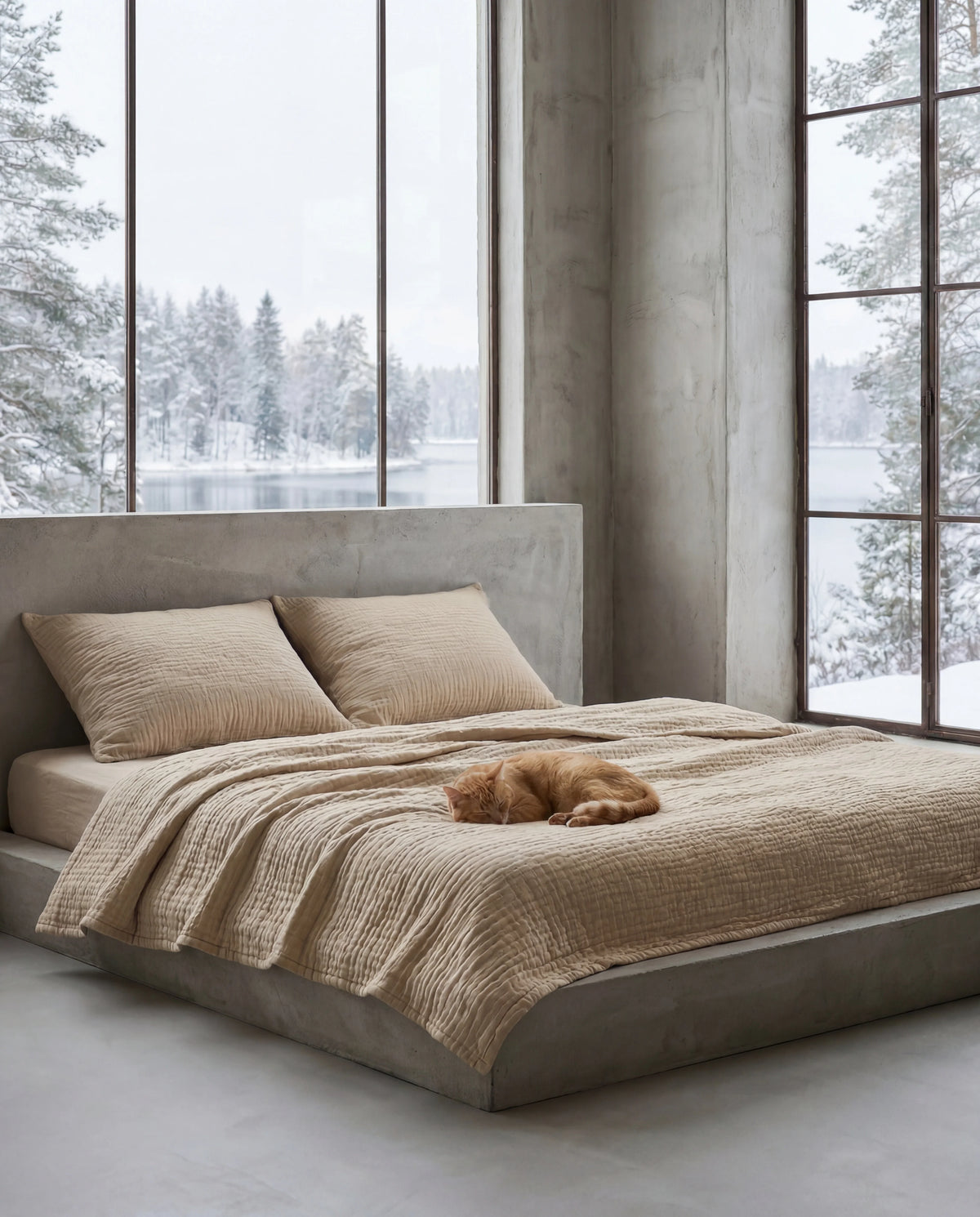 The Boreal Winter Muslin Blanket