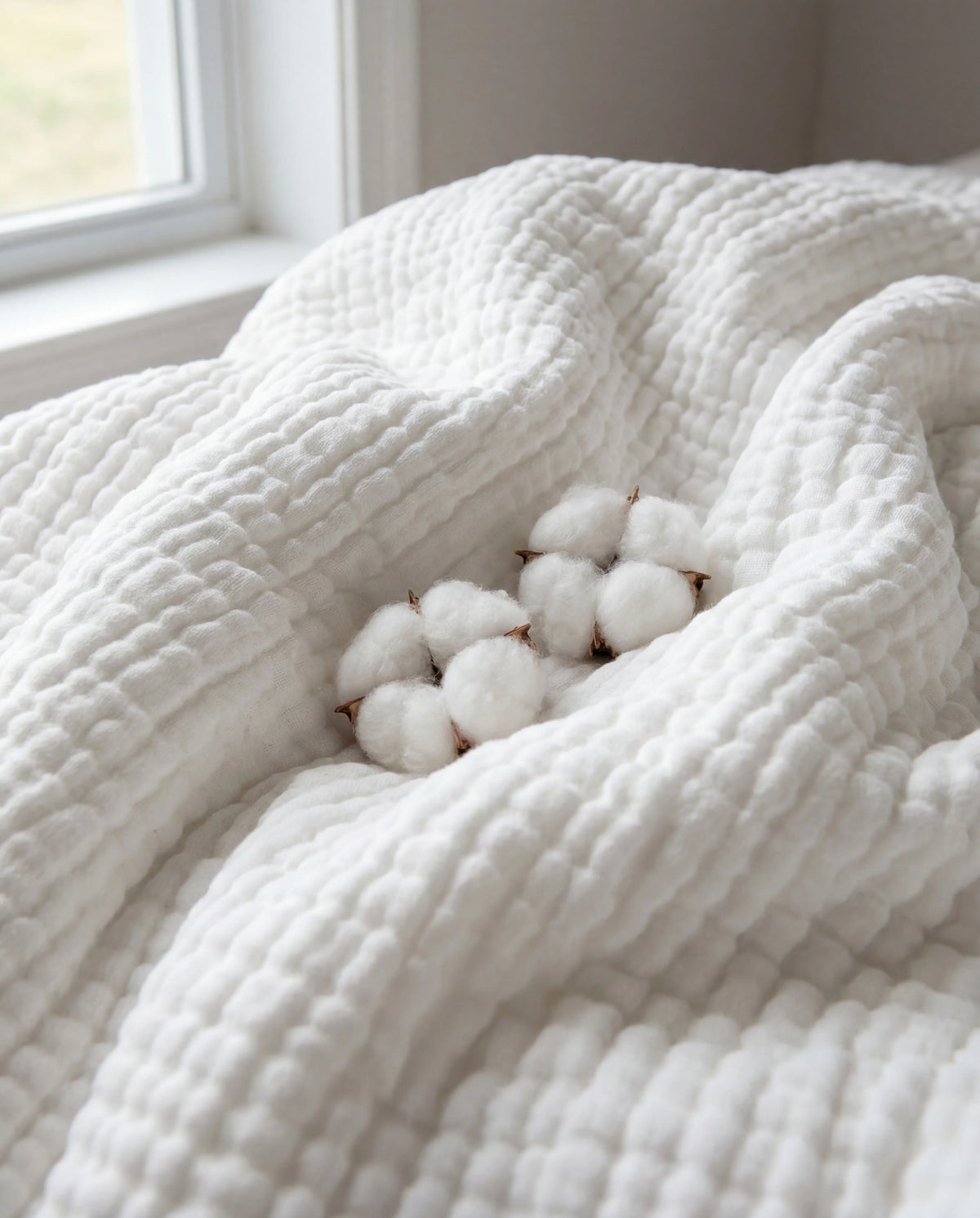 The Boreal Winter Muslin Blanket