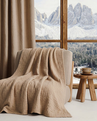 The Boreal Winter Muslin Blanket