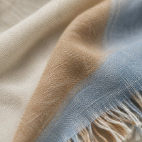 Close-up of the woven cotton used for The Boreal Cotton Scarf