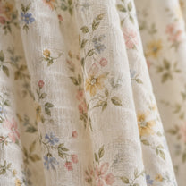 Close-up of the layered cotton muslin used for Bloom Muslin Nightgown