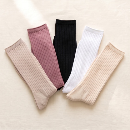 The Boreal Ribbed Lounge Socks – 5-Pack